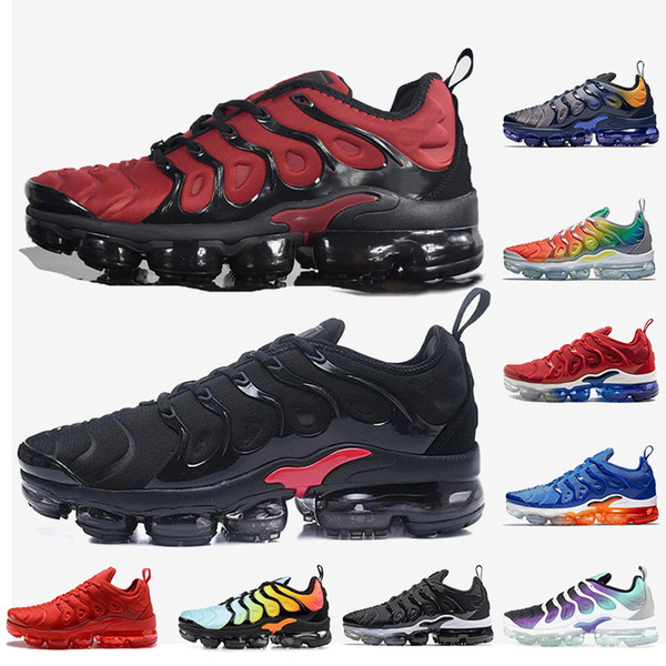 Top TN Plus Running Shoes black red Fades Blue Game Royal Grape White mens shoes womens designer trainers sneakers 36-45