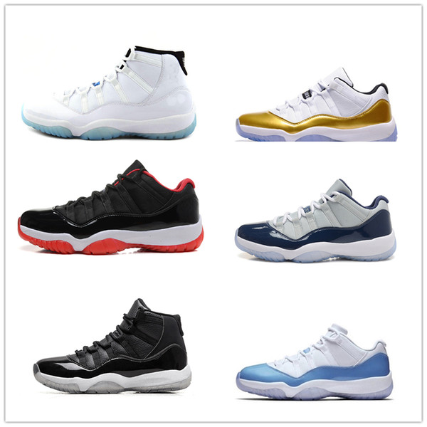 2019 11 Mens 11s Basketball Shoes New Concord 45 Platinum Tint Space Jam Gym Red Win Like 96 XI Designer Sneakers Men Sport Shoes zz007