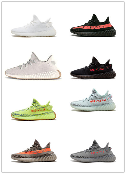 Sesame 350 V2 Running Shoes 2019 Mens Womens Kanye West Static Cream white Bred Blue Tint Butter Designer Shoes Boots with box