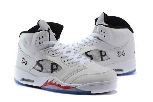 2019 High Quality 5 5s Black White Men Basketball Shoes V Mens Suede Blue Red White Cement Trainers Sports Sneakers Size 40-47