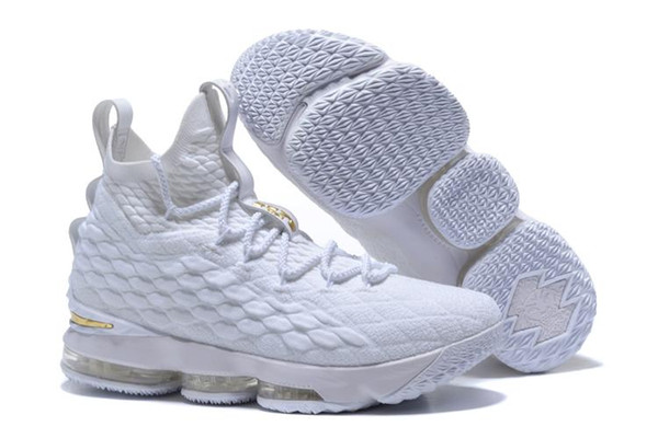 2019 New Arrival XV LEBRON 15 EQUALITY Black White Basketball Shoes for Mens 15s EP Sports Training Sneakers Size 40-46 v00023