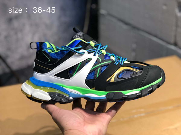 2019 Luxury Track Sneakers Tess S Gomma 3.0 Low Top Designer Sneakers Triple S Track 3M Men Women Trainers Outdoor Running Shoes
