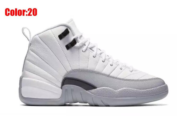 new High Quality cheap 12s mens basketball shoes sneakers Gym Red Dark Grey women Basketball Shoes Taxi Blue Suede Flu Game o001