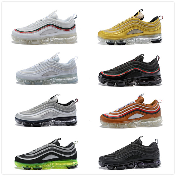 2018 Vp 97 women Running Shoes 97s Triple Silver Bullet Metallic Gold men Undefeated sneaker air sports shoes size 36-45 aa