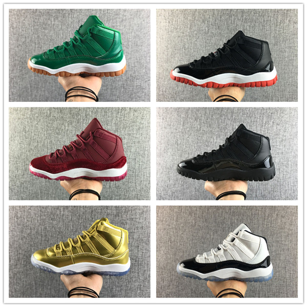 2019 big kids boys 11 11s Basketball Shoes Concord 45 green gold black Wine red Gym k
17eb1
id Athletic Designer Sneakers Sport Shoes eur 28-35 yy