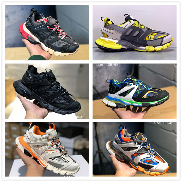 2019 New Triple S 3.0 Track Sneakers Mens Oversize Trainers Luxury Brand Womens Chunky Sneaker Lovers Designer Men Outdoor Climbing Shoes