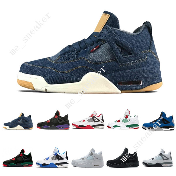 4 4s Tattoo Singles Day Mens Basketball Shoes Travis Scotts Raptors Bred White Cement Royalty Purple men sports sneakers designer trainers