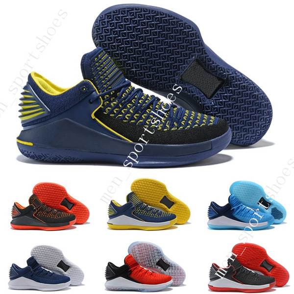 Luxury 32 Basketball Shoes Low Mens Mike 32 XXXII Black UNC Gatorade Bred Win Like 86 Sport Zapatos Designer Sport Trainer Shoes Sneakers