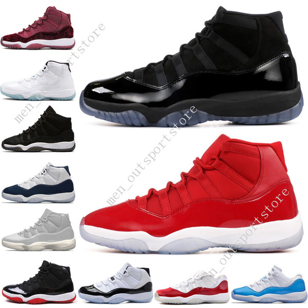11 11s Cap and Gown Prom Night Mens Basketball Shoes Gym Red Bred PRM Heiress Barons Concord Cool Grey men Sports Sneakers outdoor designer