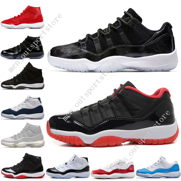 11 11s Cap and Gown Prom Night Mens Basketball Shoes Gym Red Bred PRM Heiress Barons Space Jam 45 72-10 men Sports Sneakers outdoor designer