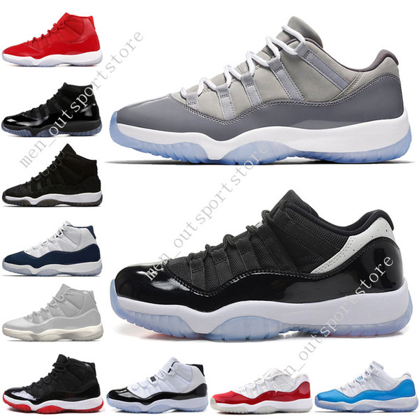 11 11s Cap and Gown Prom Night Mens Basketball Shoes Gym Red Bred PRM Heiress Barons Legeng blue 72-10 men Sports Sneakers outdoor designer