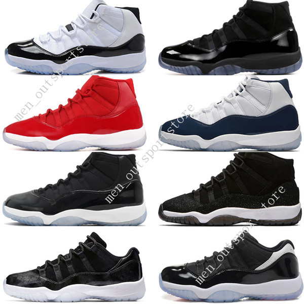 11 11s Cap and Gown Prom Night Mens Basketball Shoes Gym Red Bred PRM Velvet Heiress wine Barons Concord men Sport Sneaker trainers designer