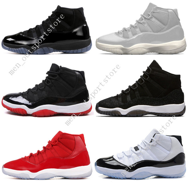 11 11s Cap and Gown Prom Night Mens Basketball Shoes Gym Red Bred PRM Velvet Heiress Blue Barons Concord men Sport Sneaker trainers designer
