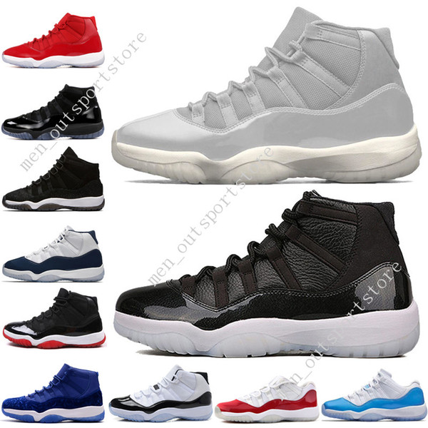 11 11s Cap and Gown Prom Night Mens Basketball Shoes Gym Red Bred PRM Heiress Barons Gamma Blue Concord men Sports Sneakers outdoor designer