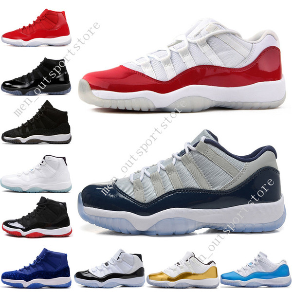 11 11s Cap and Gown Prom Night Mens Basketball Shoes Gym Red Bred PRM Velvet Heiress Blue Barons Concord men Sports Sneaker outdoor designer
