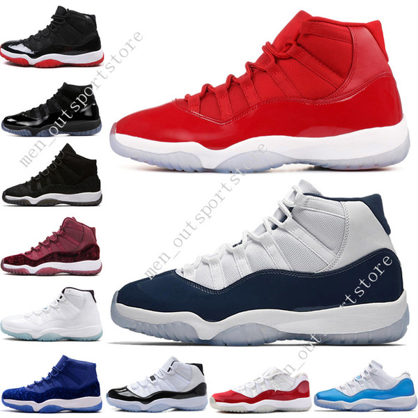 11 11s Cap and Gown Prom Night Mens Basketball Shoes Gym Red Varsity Bred PRM Heiress Barons Georgetown Easter men Sports Sneakers designer