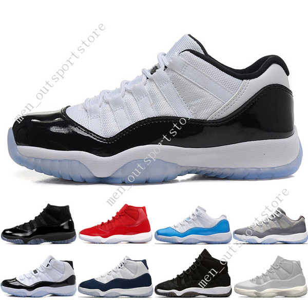 11 11s Cap and Gown Prom Night Men Basketball Shoes Platinum Tint Gym Red Bred PRM Heiress Barons Concord 45 Georgetown mens sports sneakers