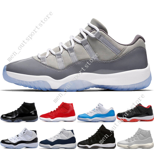 11 11s Cap and Gown Prom Night Men Basketball Shoes Platinum Tint Gym Red Bred PRM Heiress Barons Concord 45 Varsity Red mens sports sneaker