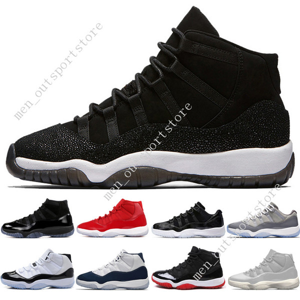 11 11s Cap and Gown Prom Night Men Basketball Shoes Platinum Tint Gym Red Bred PRM Heiress Barons Concord 45 Infrared 23 mens sport sneakers