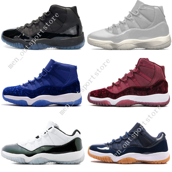 11 11s Cap and Gown Prom Night Mens Basketball Shoes Gym Red Bred PRM Heiress Barons Gamma Blue Concord men Sport Sneakers trainers designer