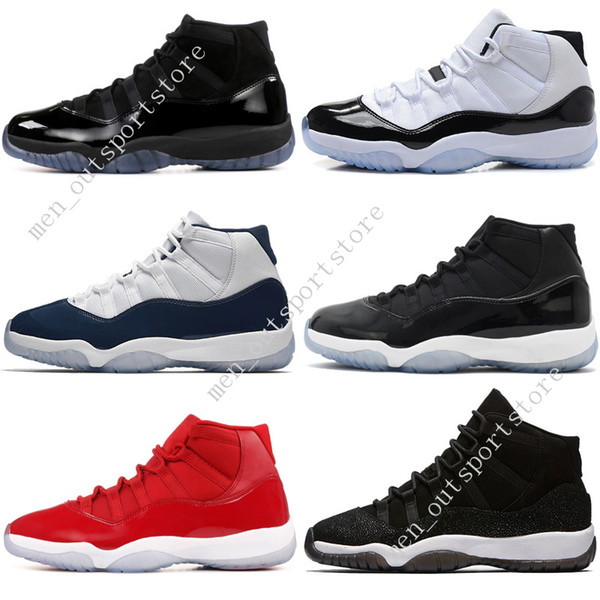 11 11s Cap and Gown Prom Night Mens Basketball Shoes Gym Red Bred PRM Heiress Barons Legeng blue 72-10 men Sports Sneakers trainers designer