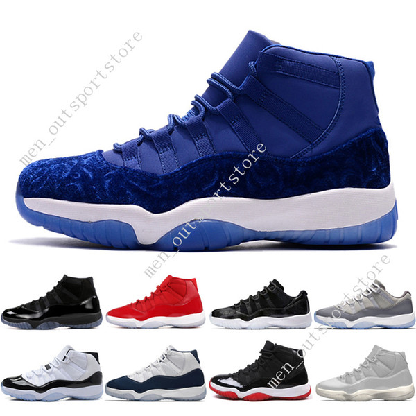 New 11 11s Cap and Gown Prom Night Mens Basketball Shoes Gym Red Bred PRM Heiress Barons Jam 45 Concord men Sport Sneakers trainers designer
