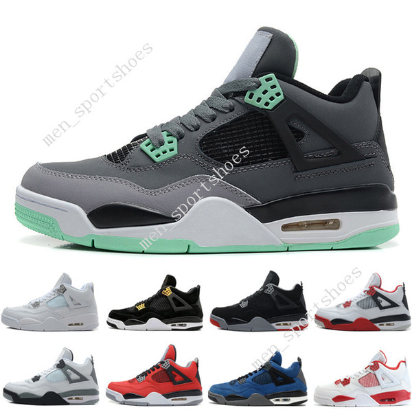 2018 4 4s Mens Basketball Shoes Motosports Blue Fire Red White Cement Pure Money Toro Bravo Bred Fear Pack Athletic Sports Sneakers trainers