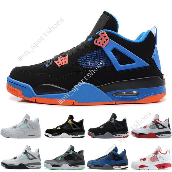 4 4s Mens Basketball Shoes Royalty Toro Bravo Angry bull Military Blue Alternate 89 Green Glow Dunk From Above Premium Black Sports Sneakers
