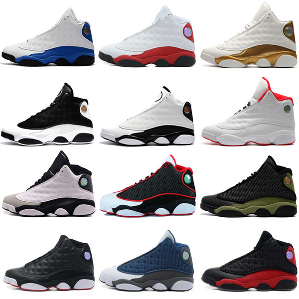 2018 Top Quality 13 13s mens basketball shoes Flints Chicago Hyper Royal Bred sneakers women sports trainers running shoes for men designer