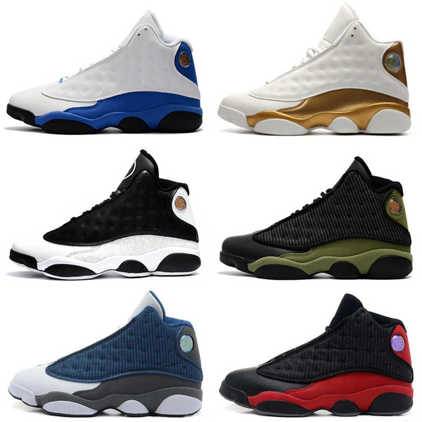 Cheap 13 13s mens basketball shoes Hologram Barons Olive Ivory Bred Athletic sports sneakers women trainers running shoes for men designer