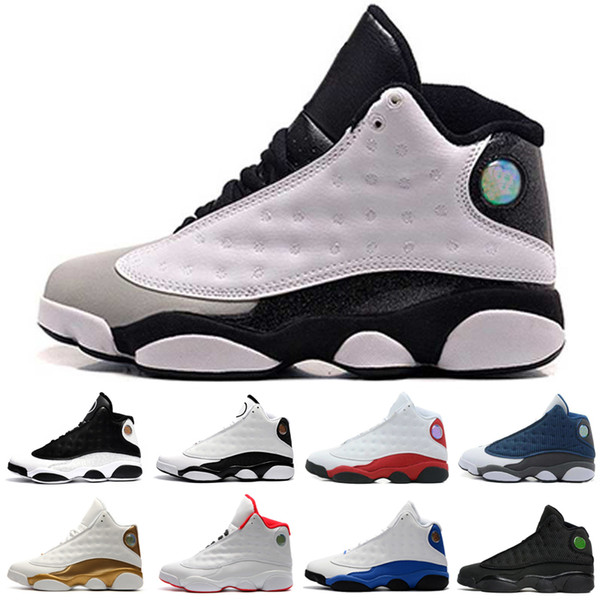 Hot New 13 13s mens basketball shoes Hyper Royal Wolf Grey Bred He Got Game sneakers women sports trainers running shoes for men designer