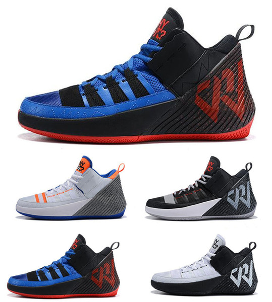 2019 Why Not Zer0.1 Men Sports Shoes Chaos Russell Westbrook II 2 Designer Sneakers Zer0.2 V2 Black Orange-Grey Mens Trainers zestore