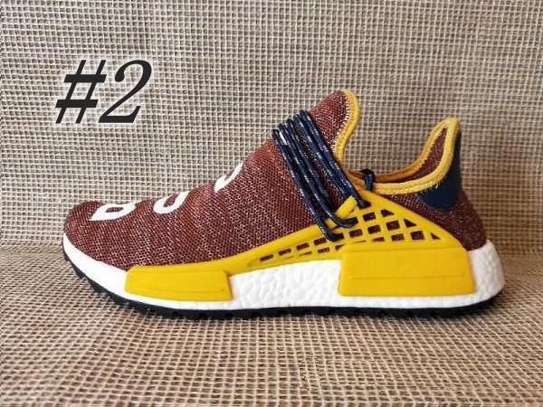 2018 news Homecoming Creme x NERD Solar PacK Human Race Running Shoes pharrell williams Hu trail trainers runner Sports sneakers zestore