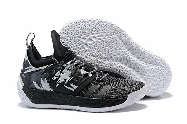 NEW Arrival James Harden 2 Vol.2 Men's Basketball Shoes Wolf Grey Sports Basket Ball Sneakers Training Best Size US 7-11.5