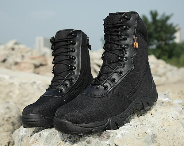 2018 NEW with box Camouflage boots special soldiers tactical boots field battle high desert boots autumn winter mountain shoe