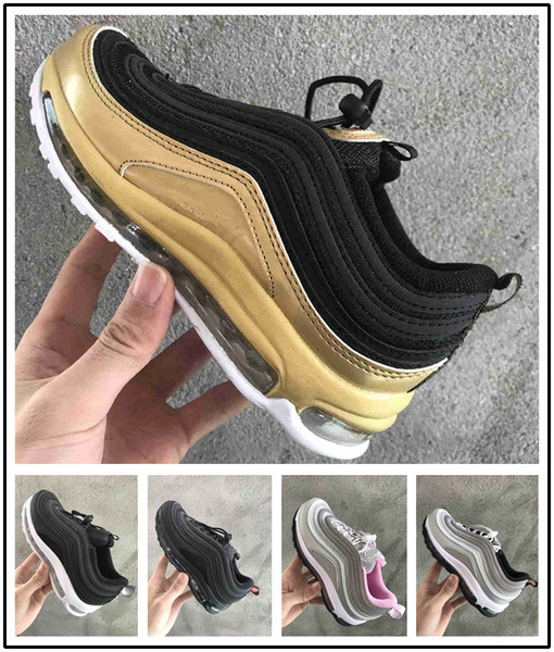 Children 2018 shoes kids Running Shoes Boy& Girl Toddler Youth 2019 plus tn 97 Trainer Cushion Surface Breathable Sports sneakers