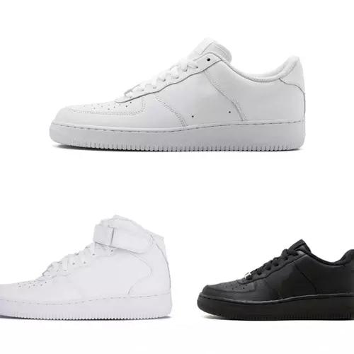 2019 New Arrival One 1 Dunk Shoes all Black White Men Women Sports Skateboarding Ones High Low Cut Wheat Brown Trainers Sneakers 36-45