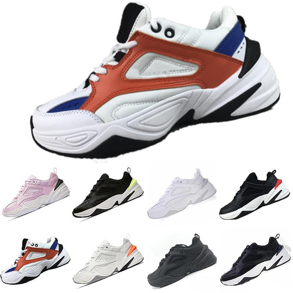 2019 Monarch M2K Tekno Running Shoes Black Volt John Elliott Paris Phantom Pink White Mens Women Sports Sneakers 36-45 Wholesale Dropship
