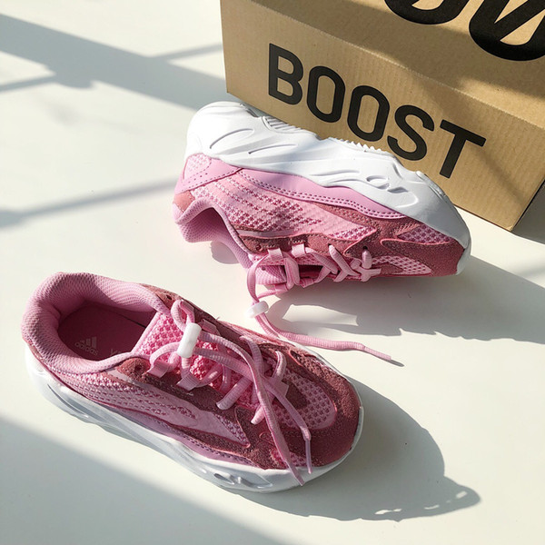 New Kids Shoes Wave Runner 700 Kanye West Running Shoes Boys Girls Trainer Sneaker 700 Sport Shoe Children Athletic Shoes