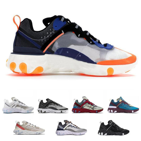 Epic React Element 87 running shoes for men women white black NEPTUNE GREEN blue mens trainer designer breathable sports sneakers size 36-45