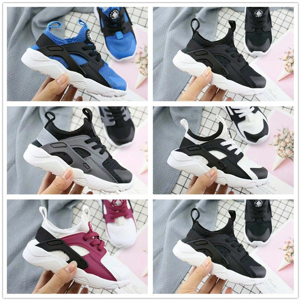 new infant boy Air Huarache Ultra Running Shoes kids Children red Huaraches huraches Designer Hurache Casual trainers green Sneakers 22-35