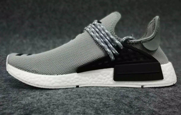 Human Race trail Running Shoes sneaker Cream Core Black nerd white Equality holi Hu trail nobel ink Pale nude trainer Men Women Sports