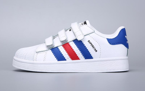 2019 Brand Children Superstar shoes Original baby kids Superstars Sneakers Super Star girls boys Sports kids shoes 24-35