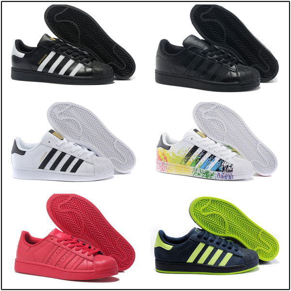 2018 Stan smith Superstar Original White Hologram Iridescent Junior Gold Superstars Sneakers Originals Women Men Sport Running Shoes