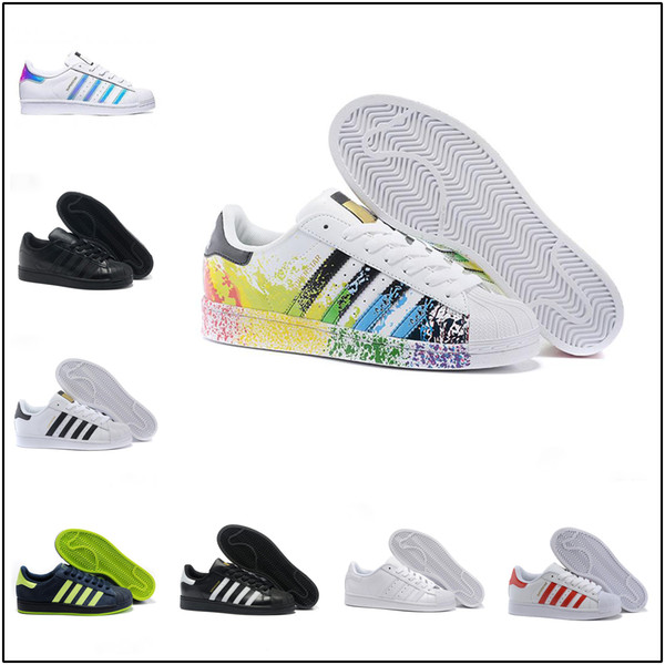 New Originals Superstar White Hologram Iridescent Junior Superstars 80s Pride Sneakers Super Star Women Men Sport Runnin