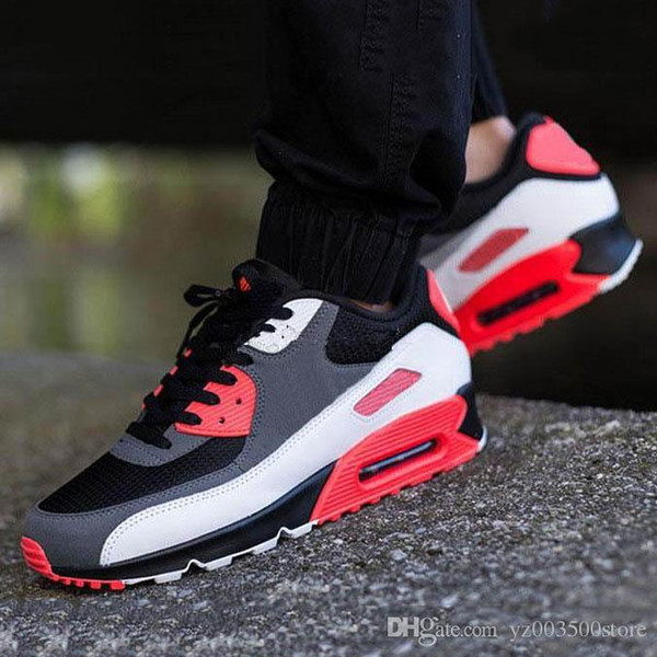 2019 cheap sale 90 90s Men women Running Shoes Triple Black White Red cny oreo jogging Outdoor Trainer mens Sports Shoes sneaker eur 36-45