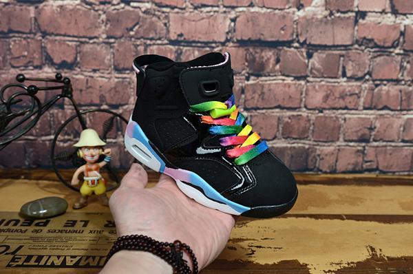 Wholesale New Discount Kids 6 baby Basketball Shoes unc gold black red kid 6s Boys Sneakers Children Sports low trainers size 28-35