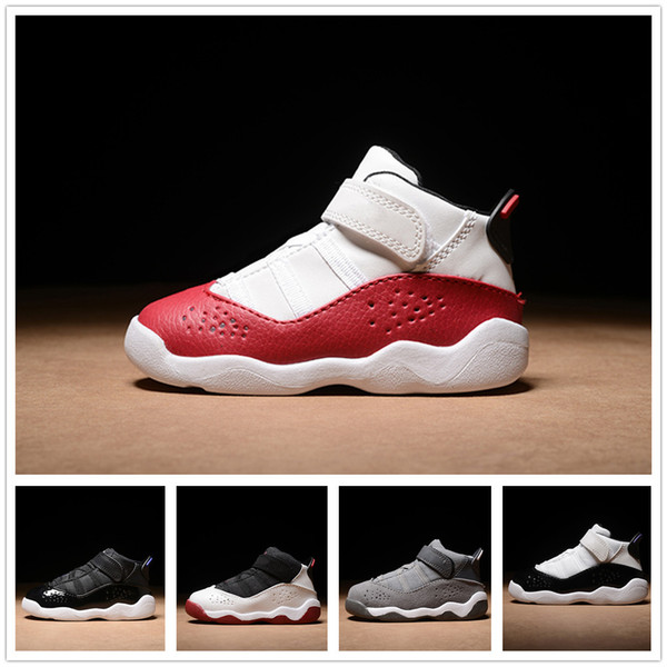2019 Kids 6 13 rings baby Basketball Shoes unc gold black red kid 6s 13s toddler Boys Sneakers Children Sports low trainers