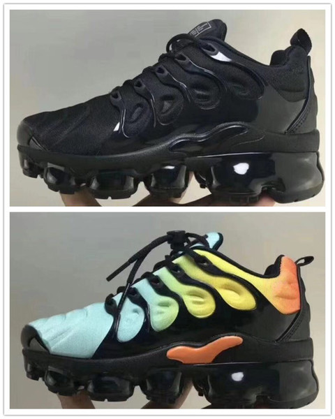 2018 Chaussures Kids Tn Plus Running Shoes Infant big boys girls Camo Black White Sports Sneakers Run plus TN Designer Shoes