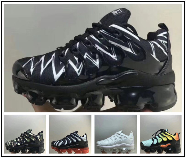 2019 Kids baby plus tn boy girl shoe For children high quality classic parent-child athletic outdoor mix sneaker black casual shoes